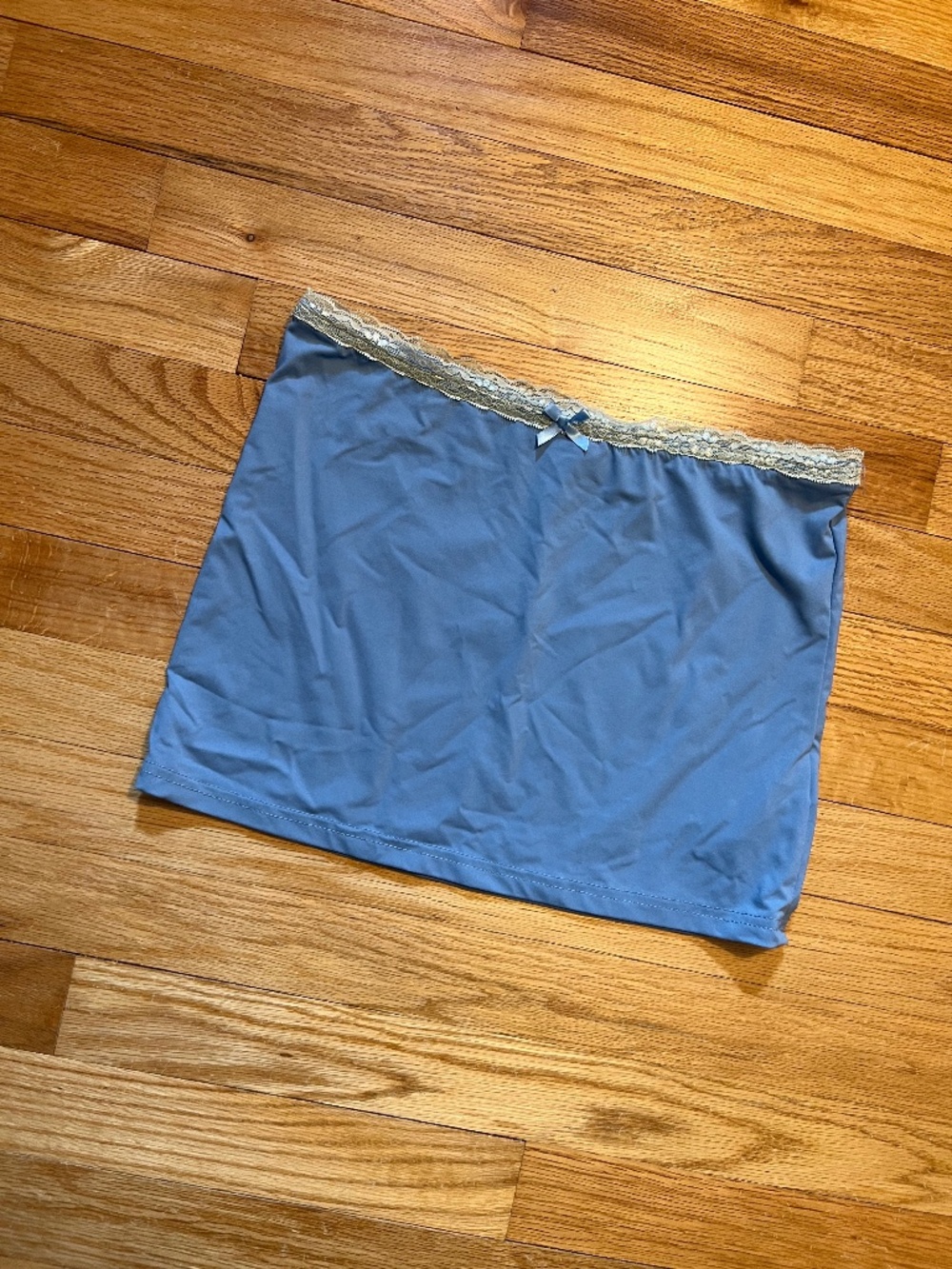 Edikted Light Blue Mini Skirt